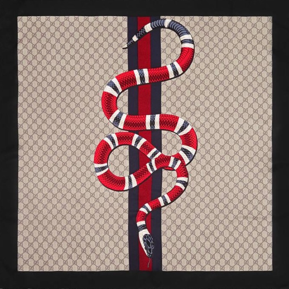 Brand New Gucci Snake Print Scarf *authentic*